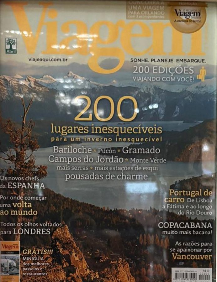 Capa da revista Viagem e Turismo de junho de 2012: 200 lugares inesquecíveis para um inverno inesquecível